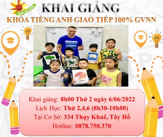 Khóa Học Tiếng Anh Giao Tiếp 100% Giáo Viên Nước Ngoài