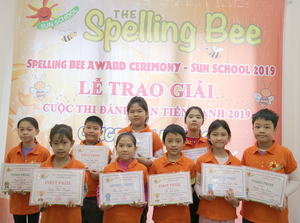 Lễ trao giải Sun School Spelling Bee Contest 2019