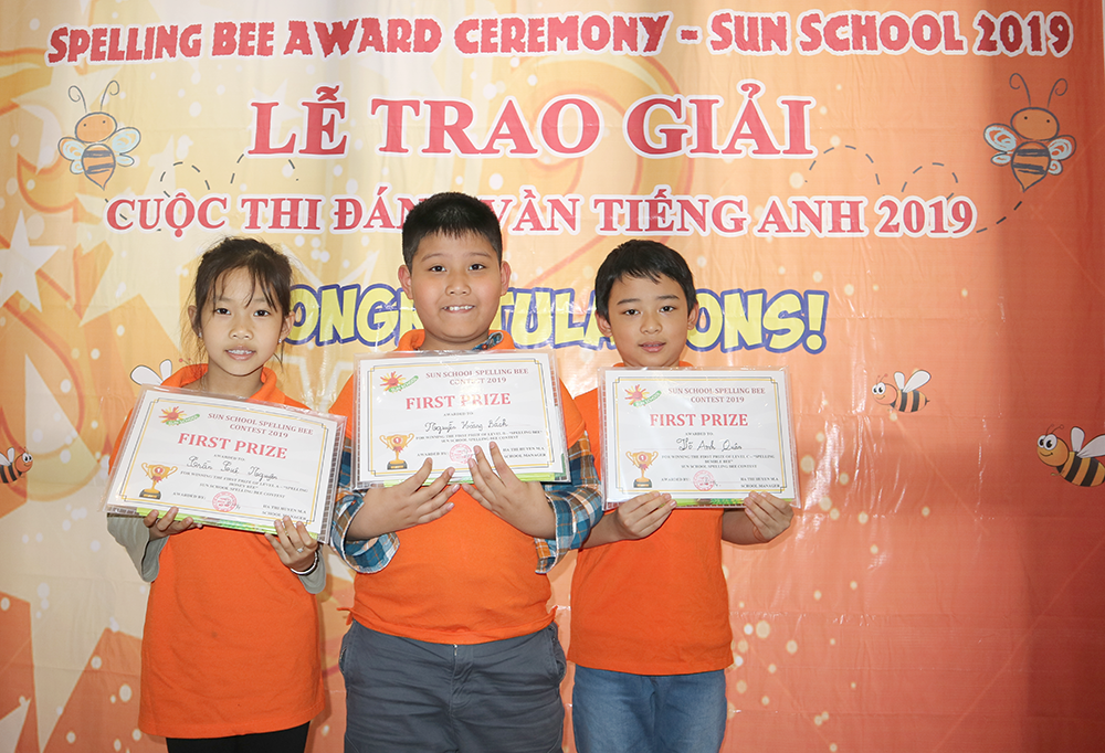 Lễ trao giải Sun School Spelling Bee Contest 2019