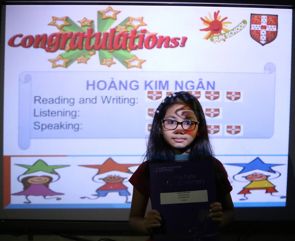 Trao chứng chỉ Cambridge 2017