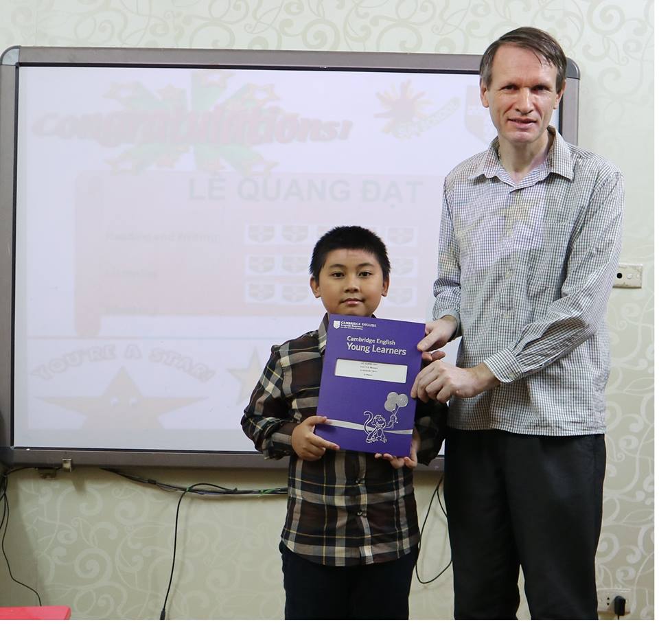 Trao chứng chỉ Cambridge 2017