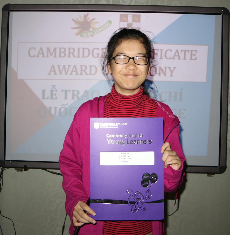 Trao chứng chỉ Cambridge 2017