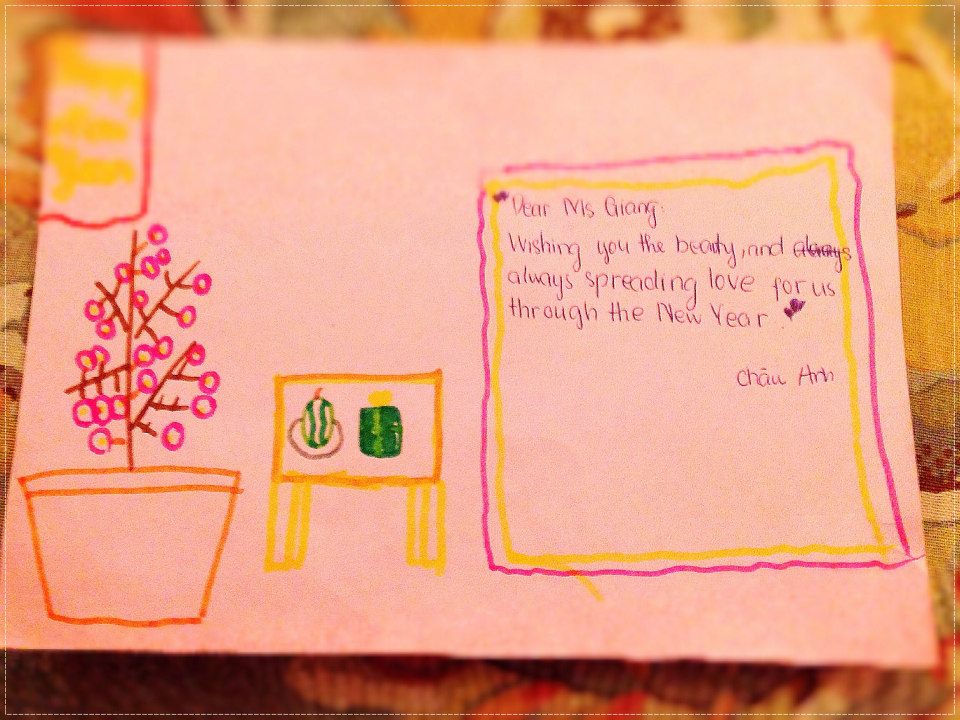 Thiệp Chúc Tết Lớp Sky 12