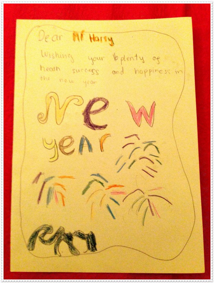 Thiệp Chúc Tết Lớp Sky 12