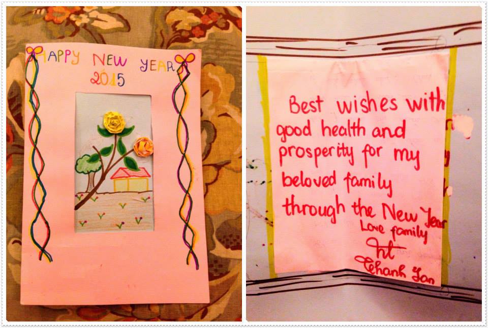 Thiệp Chúc Tết Lớp Sky 12