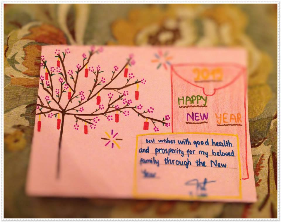 Thiệp Chúc Tết Lớp Sky 12